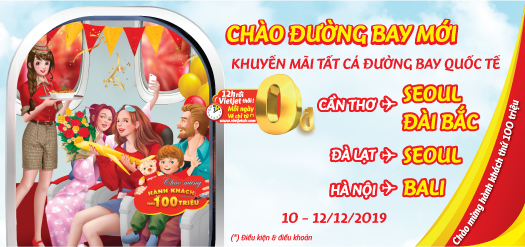 CH&Agrave;O ĐƯỜNG BAY MỚI