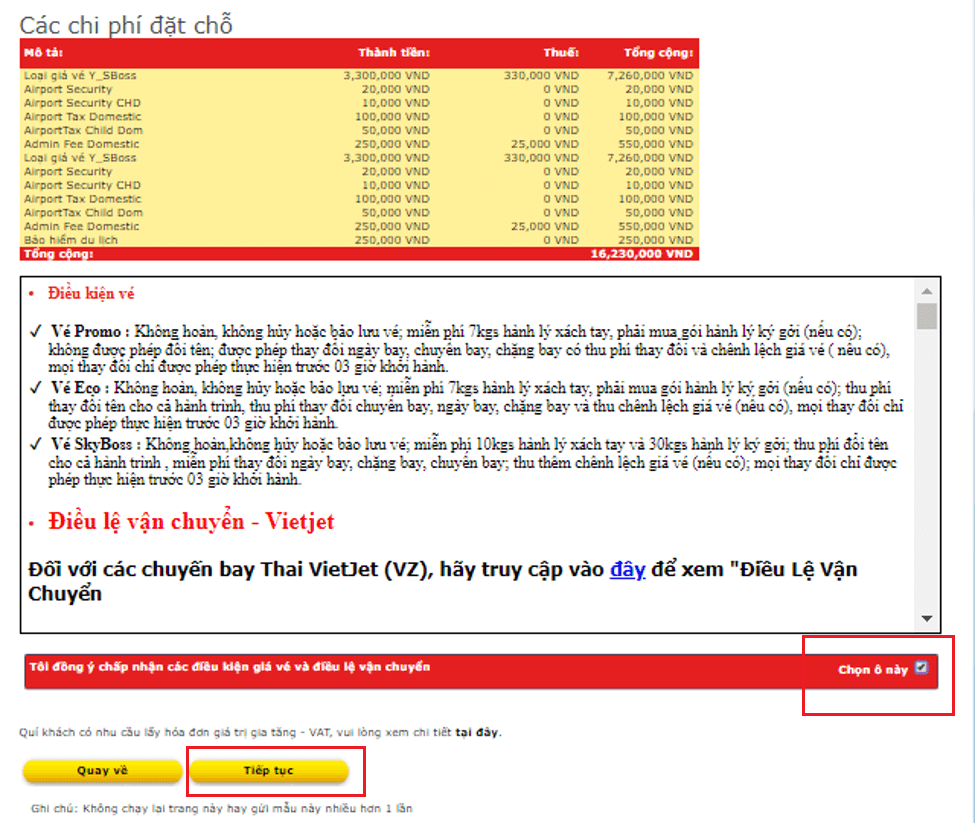 Vietjet huong dan dat cho