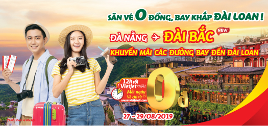 SĂN V&Eacute; 0 ĐỒNG, BAY KHẮP Đ&Agrave;I LOAN