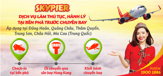 SKYPIER &ndash; DỊCH VỤ L&Agrave;M THỦ TỤC, H&Agrave;NH L&Yacute; TẠI BẾN PH&Agrave; TRƯỚC CHUYẾN BAY
