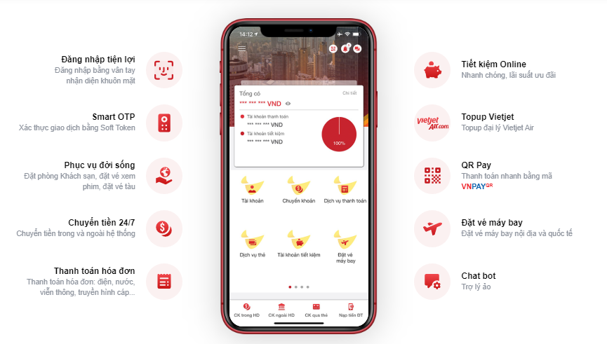 Thanh to&aacute;n qua ứng dụng Ng&acirc;n h&agrave;ng số HDBank